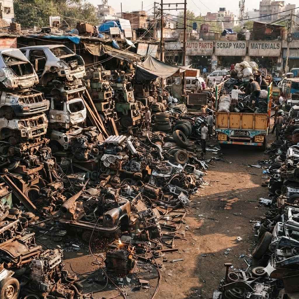 India Scrap Market: $19.4B Valuation, Scrappage Policy & Imports